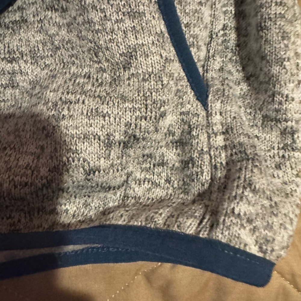 Simply Southern Women's Gray Crab Knit Snap Pullover Pockets SMALL Long Sleeve - Picture 7 of 14
